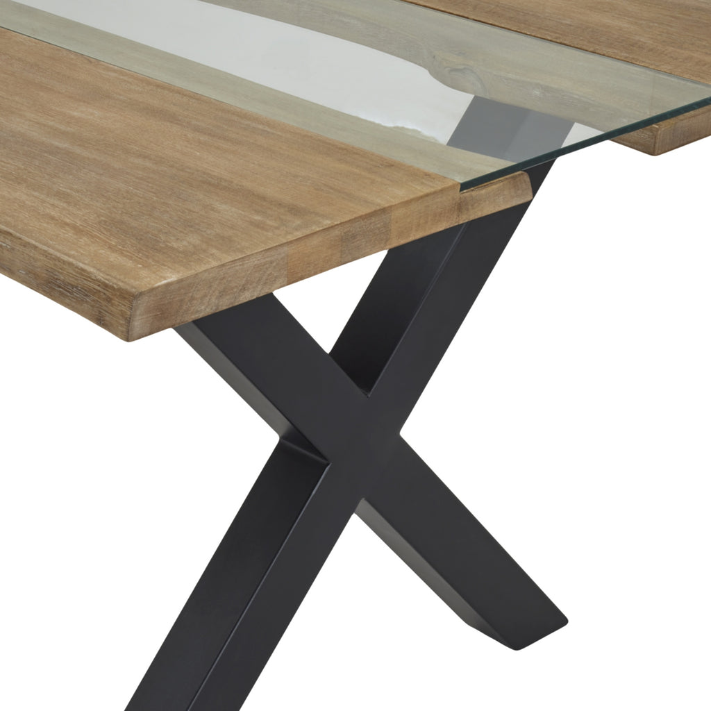 Live Edge Acacia River Dining Table