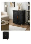 Lennox Black 2 Door Side Cupboard