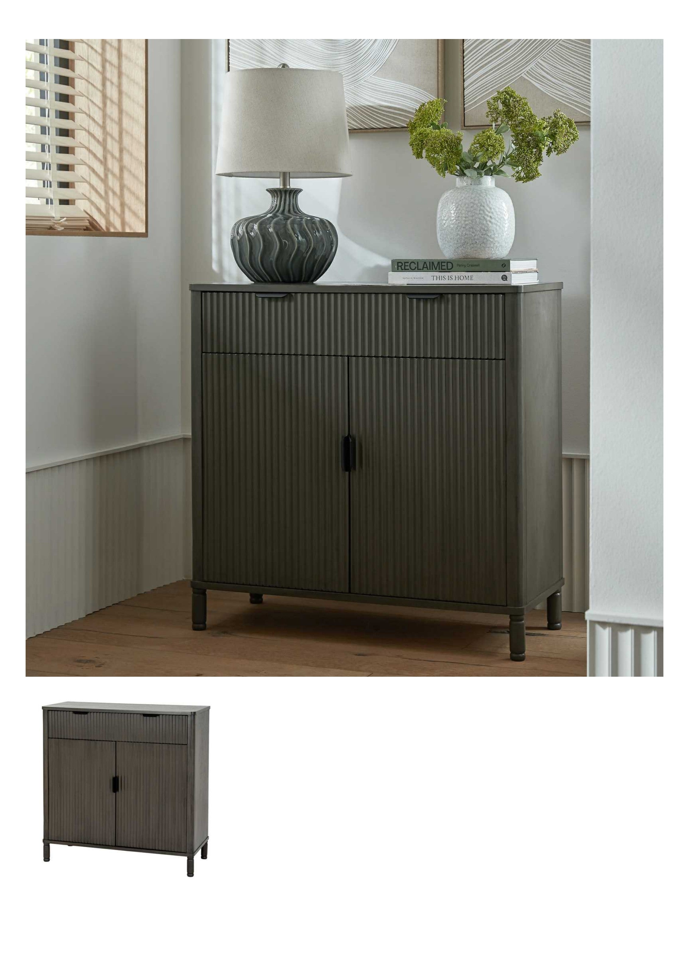 Reed Collection 1 Drawer 2 Door Cabinet