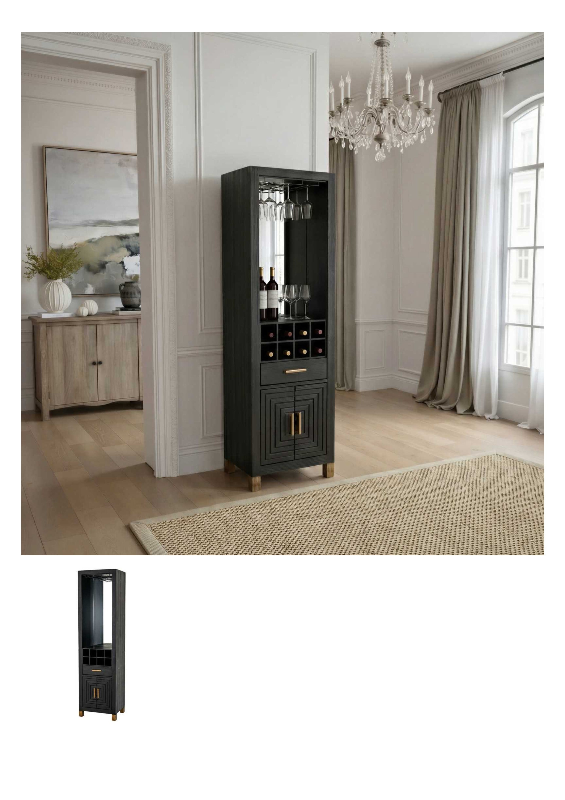 Lennox Black Drinks Unit