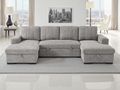 Como Sofabed Grey U Shape Corner