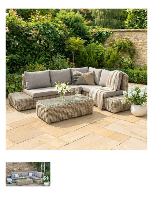 Amalfi Collection Outdoor Large Corner Set