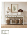 Belmont 4 Drawer Console styled