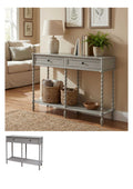 Camden Two Drawer Console styled in living room