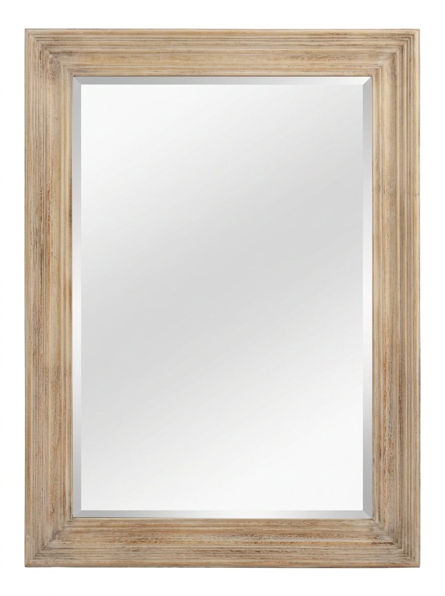 Washed Wood Framed Mirror
