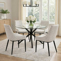 Monza Round Glass Dining Table