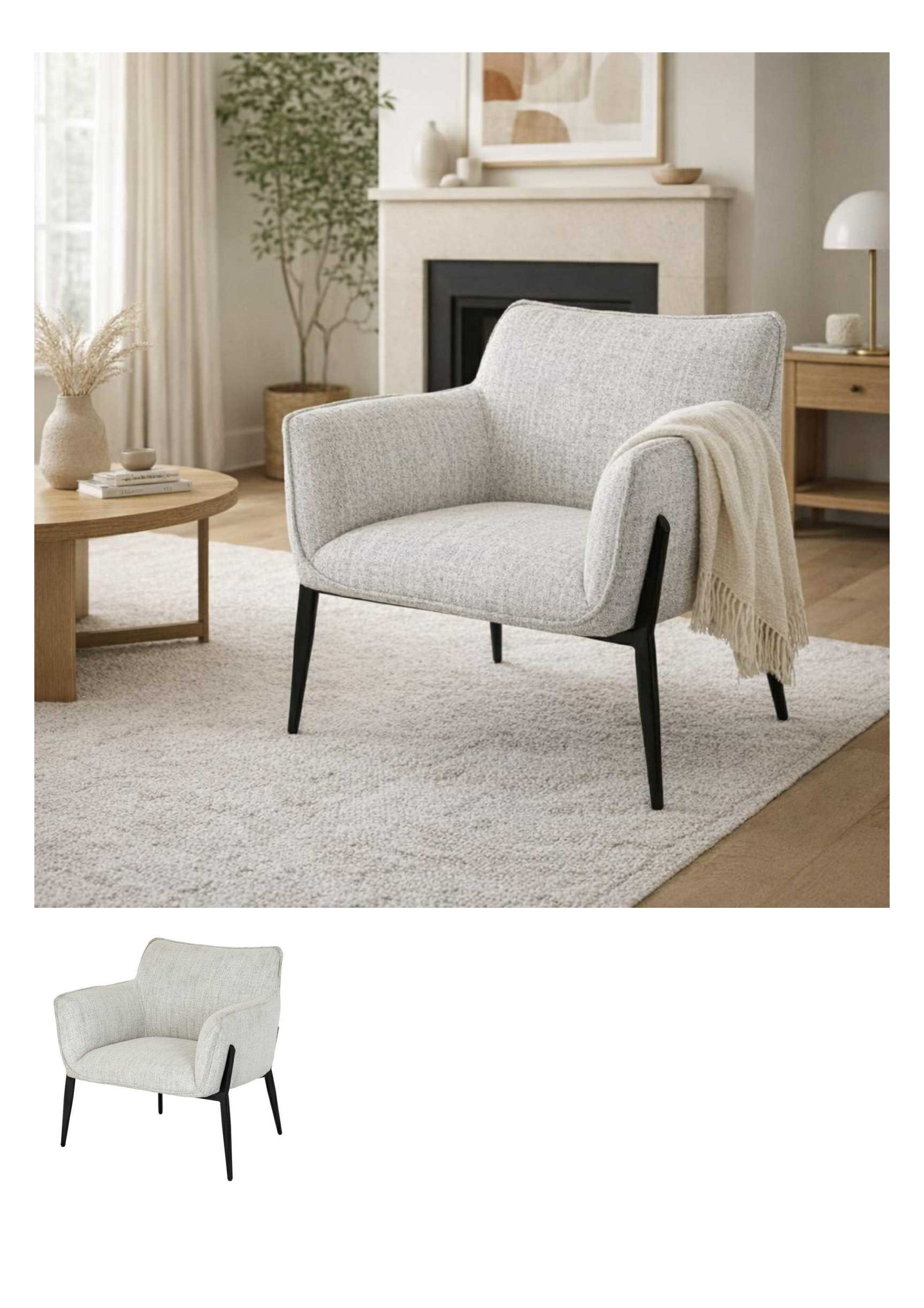 Zephra Chair in a light living room